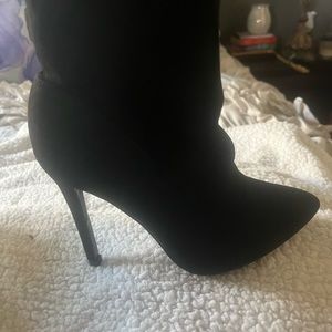 Venus thigh high black boots